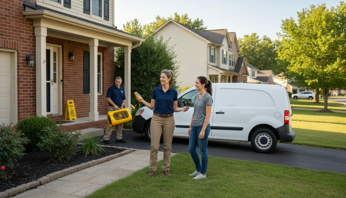 Residential water damage restoration in Skokie, IL